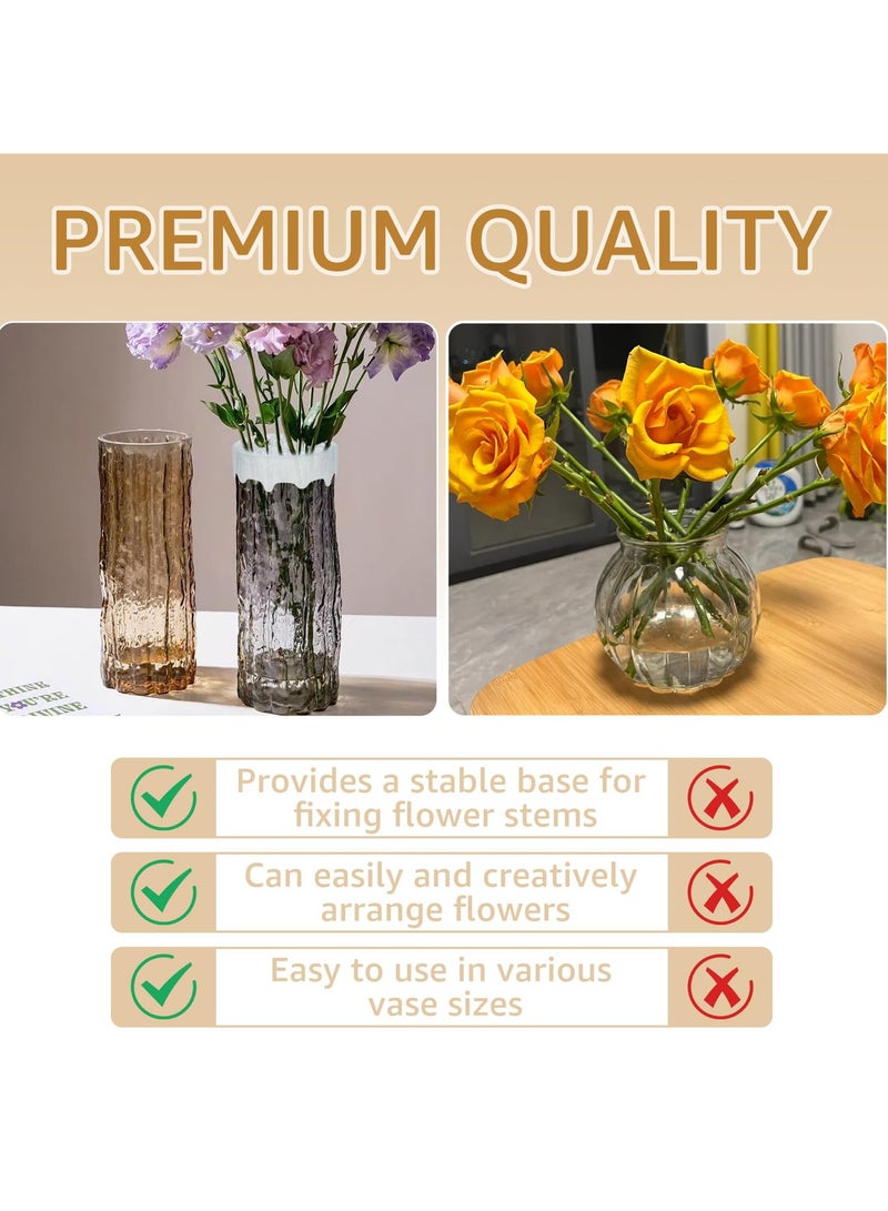 Barakah 3Pcs Spiral Ikebana Stem Holder, Reusable Silicone Flower Stem Holder, DIY Bouquet Twister Floral Arrangement Holder for Vases, 8x3.2cm (Combined Model) - Image 3