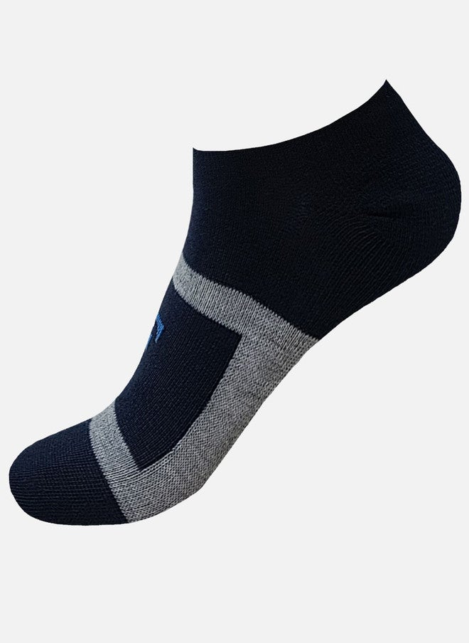 FIMS Men Striped Cotton Ankle-Length Running Socks - Image 2