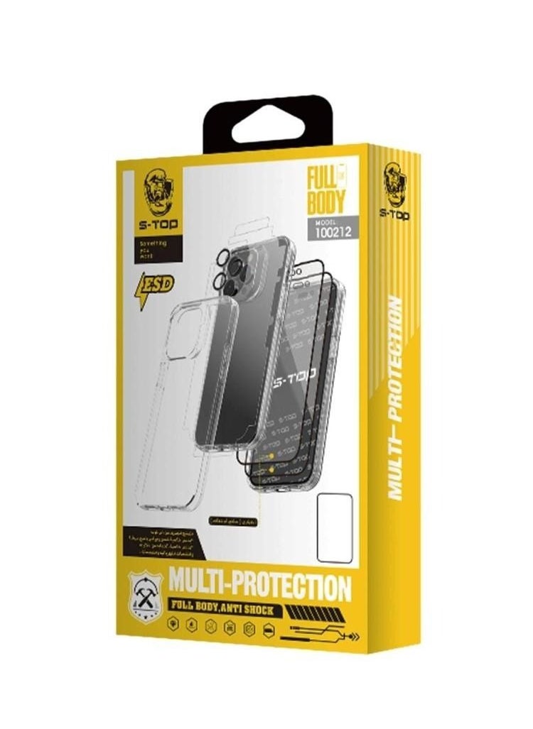 S-TOP - Integrated protection package for iPhone 14 pro 8 pieces - Image 1