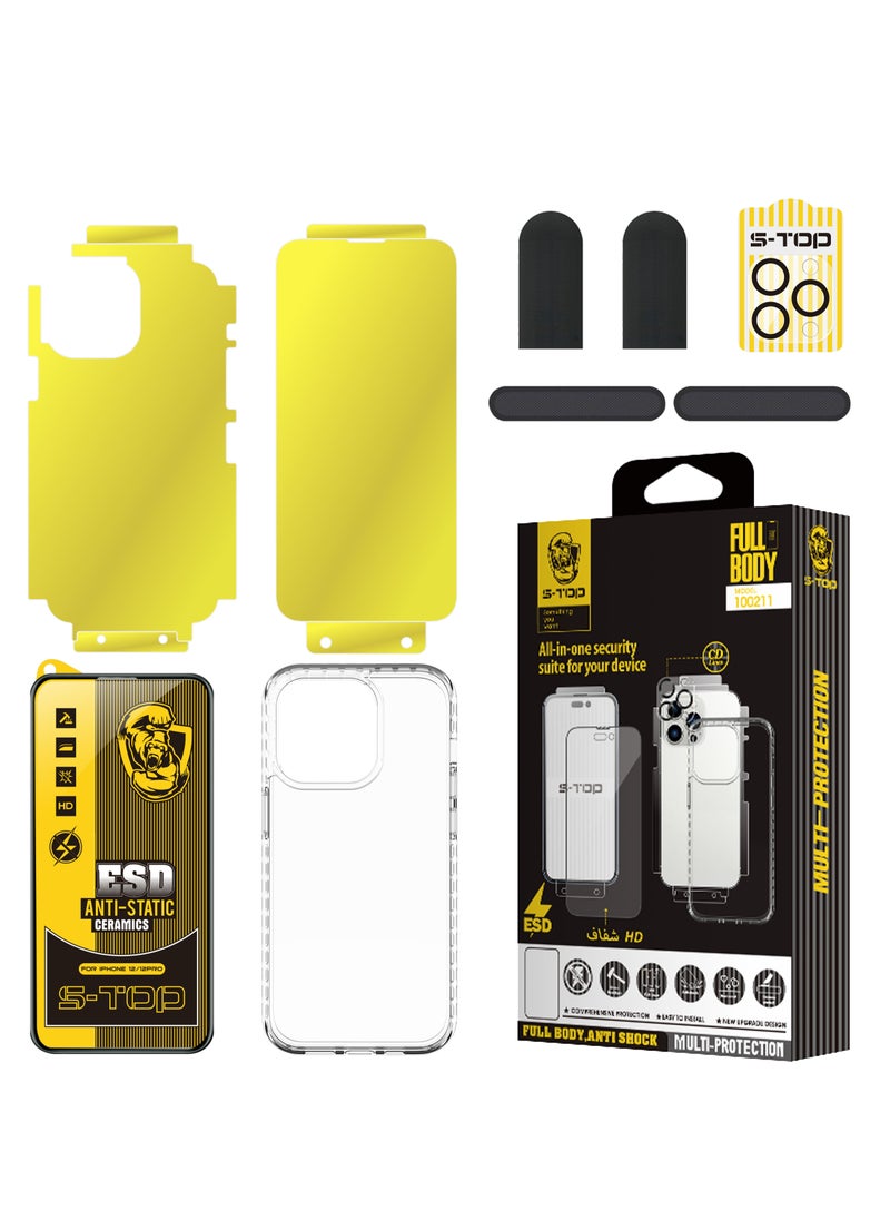 S-TOP - Integrated protection package for iPhone 14 pro 8 pieces - Image 1