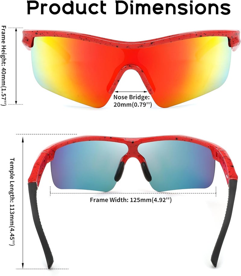 FEISEDY Kids Teens Baseball Polarized Sunglasses Sports TR90 Frame Boys Girls Cycling B2454 - Image 5
