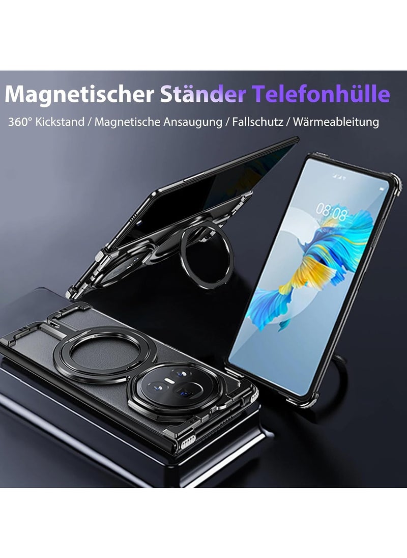 General - Honor Magic V3 (2024) mobile phone case, aluminum hollow-out mobile phone case, with 360° magnetic bracket, compatible with wireless charging, no frame fall protection case - Image 1