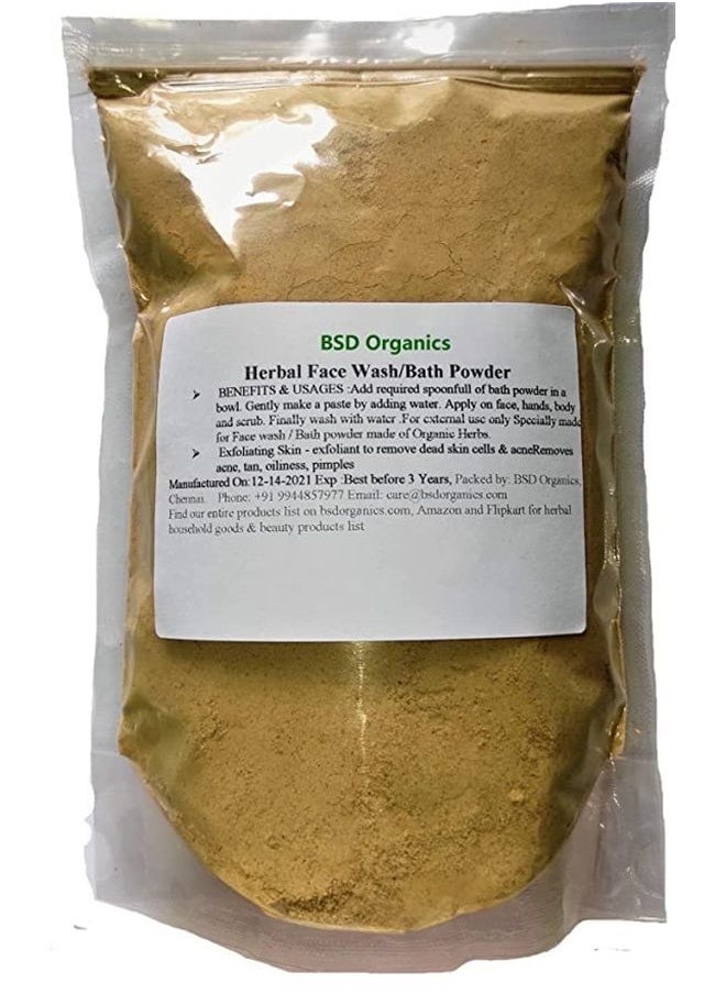 BSD Organics Natural Herbal face wash & bath powder / Cara &Bano (100 Gram / 3.5 Ounce) 