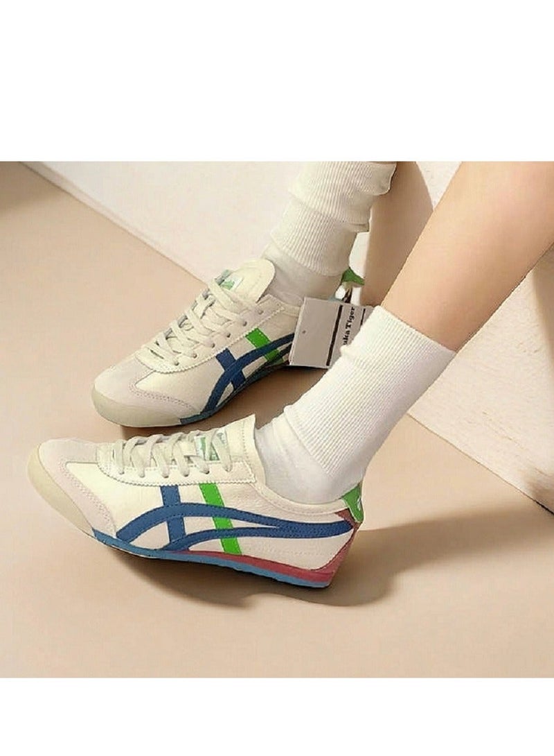 Onitsuka Tiger Mexico 66 Colorblock Sneakers - Beige/Navy - Image 5