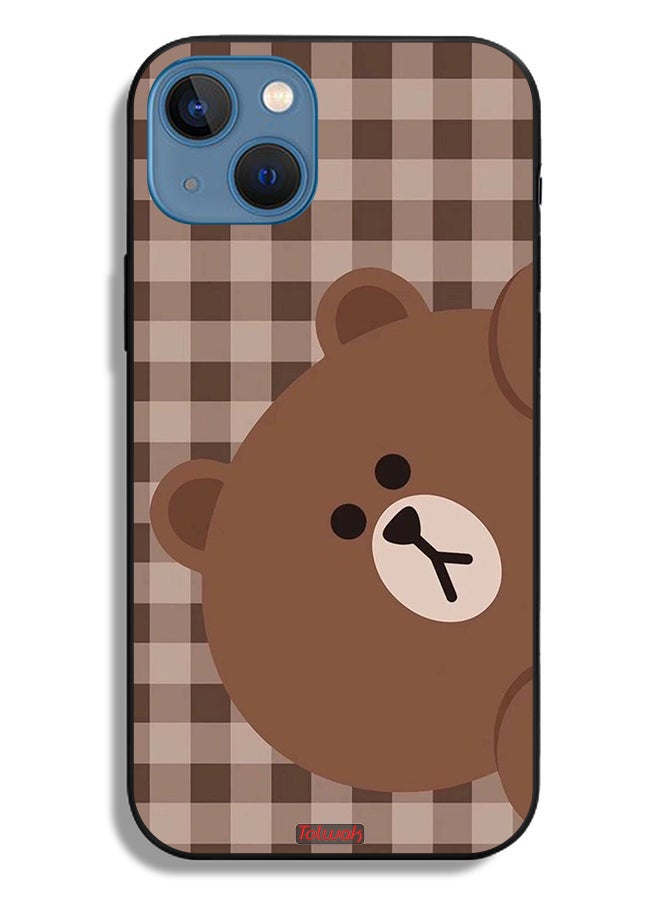 Tolwak Apple iPhone 13 Protective Case Teddy Bear - Image 2