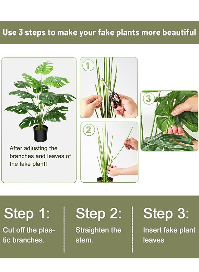 Garlo Artificial Tree Plant Tree with Pot, Plants 75cm Large Tropical Palm Tree, in Pot for Indoor Outdoor Home Office Garden Decoration  - Image 3