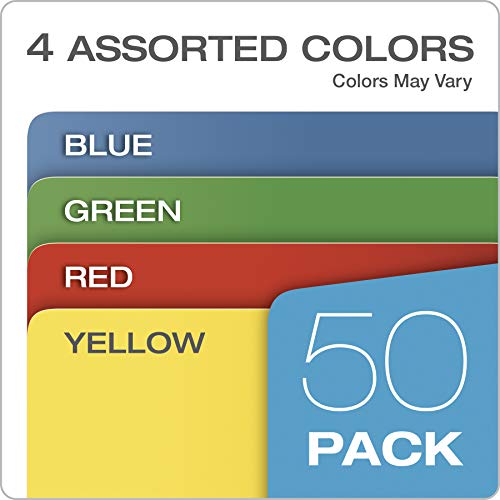 Pendaflex File Jackets, Color File Folders with 2 inch Expanding Sides, Color Assortment May Vary, Letter Size, Straight Cut Tab, 50/Box (B3043DTAST) - Image 2