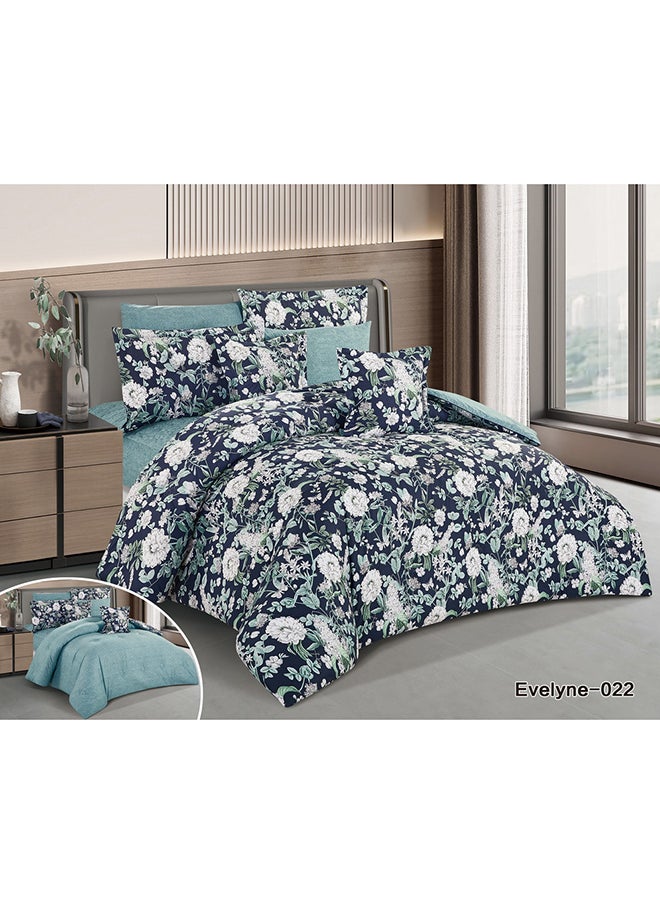 Horse Classic Comforter Set 100% Luxurious Cotton With A Floral Pattern 8 Pieces - pzsku/Z123B10F5DE1725D106C7Z/45/_/1719919708/22953c40-0df0-4168-81e4-77891c9ba2fd