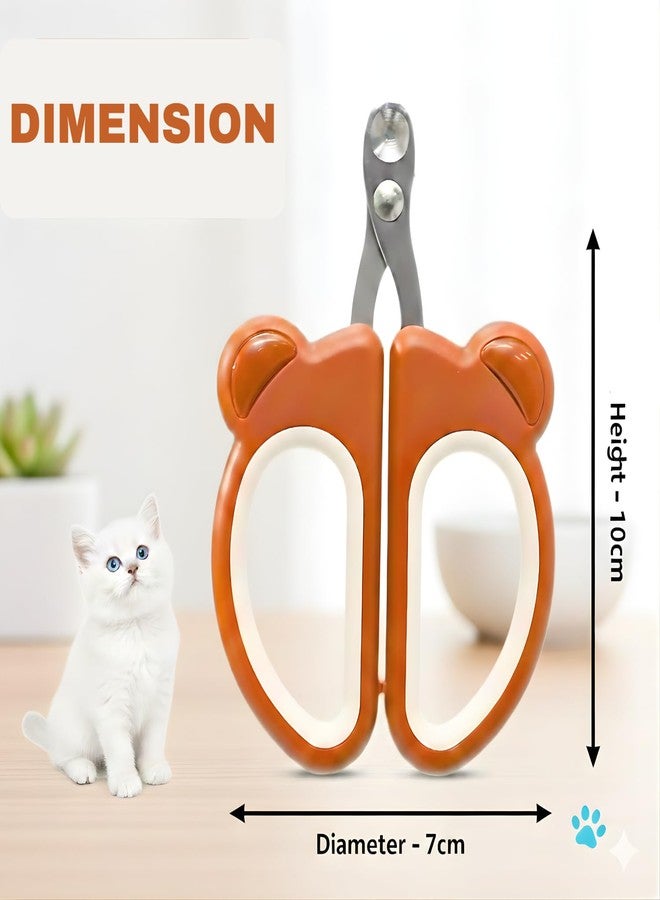 FAB TECH Cat Nail Cutter, Small Pets Grooming Tool, Cute Cat Clipper, Stainless Steel Cat Nail Cutter with PP Handle,Cat Nail Clipper Pet Nail Cutter for Small Pets - Image 3