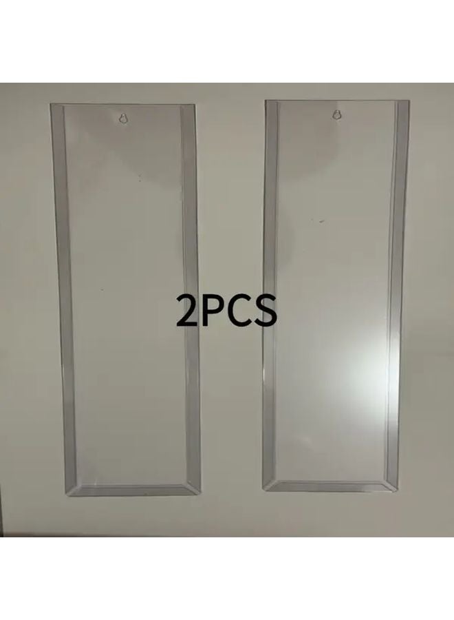 4pcs Transparent Toy Car Protective Covers with Foldable Back Panel for Collectibles - Image 2