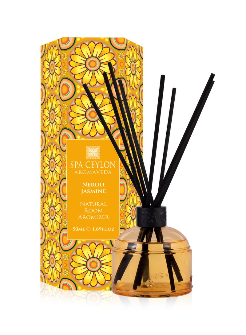 spa ceylon Neroli Jasmine | Natural Twigs Room Aromizer | Healing Home Fragrance | Diffuser for Bedroom | Bathroom | Natural Essential Oil | 50ml - Image 1