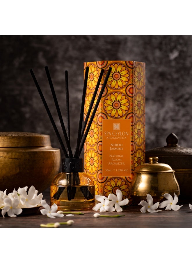 spa ceylon Neroli Jasmine | Natural Twigs Room Aromizer | Healing Home Fragrance | Diffuser for Bedroom | Bathroom | Natural Essential Oil | 50ml - Image 2