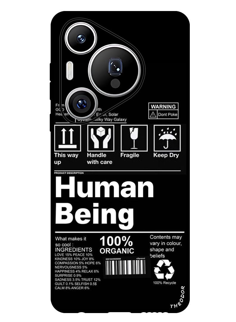 Theodor Protective Case Anti Scratch Shock Proof Bumper Cover For Huawei Pura 70 Pro Human Being - Image 1