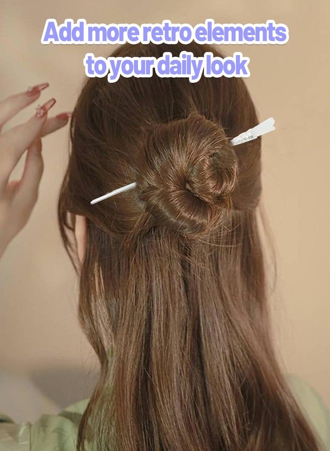 AGMITRAKA Hair Stick for Bun, 3Pcs Hair Pins for Women, Juda Stick for Hair Bun with Elegant Design, Chinese Hair Pin for Everyday and Special Occasions - Image 4