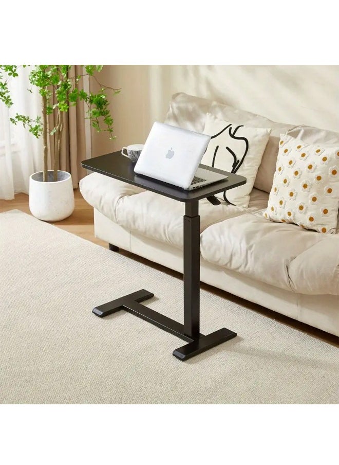 Generic - Overbed Table with Swivel Hidden Wheels Adjustable Height, Pneumatic Mobile Standing Desk Laptop Bedside Table Multi-Purpose for Home and Hospital Use - Image 1