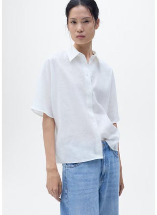 Short Sleeve Linen-Blend Shirt - pzsku/Z123B433048463D39FACAZ/45/_/1745917556/08fdd278-752f-48ca-b728-25df09b6d6a8