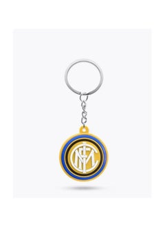 MARIO DRAFTS Inter Milan Football Club Logo Keychain, Official Team Merchandise, Blue and Gold  - Image 1
