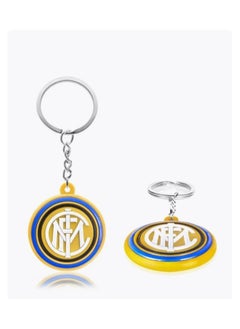 MARIO DRAFTS Inter Milan Football Club Logo Keychain, Official Team Merchandise, Blue and Gold  - Image 3
