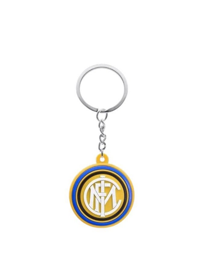 MARIO DRAFTS Inter Milan Football Club Logo Keychain, Official Team Merchandise, Blue and Gold - Image 4