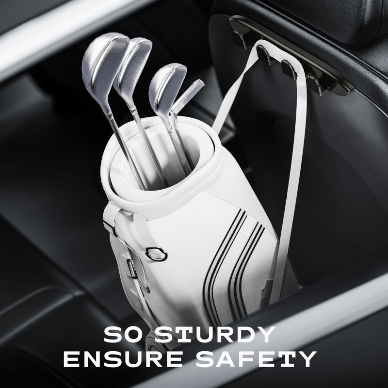 OATSBASF 2 Pack Car Seat Hooks for Tesla Model 3 Y Accessories 2025 2024 2023 2022 2021 2020, Purse Hanger for Car, Seat Back Organizers for Purses Handbag Backpack Grocery Bag - Image 4