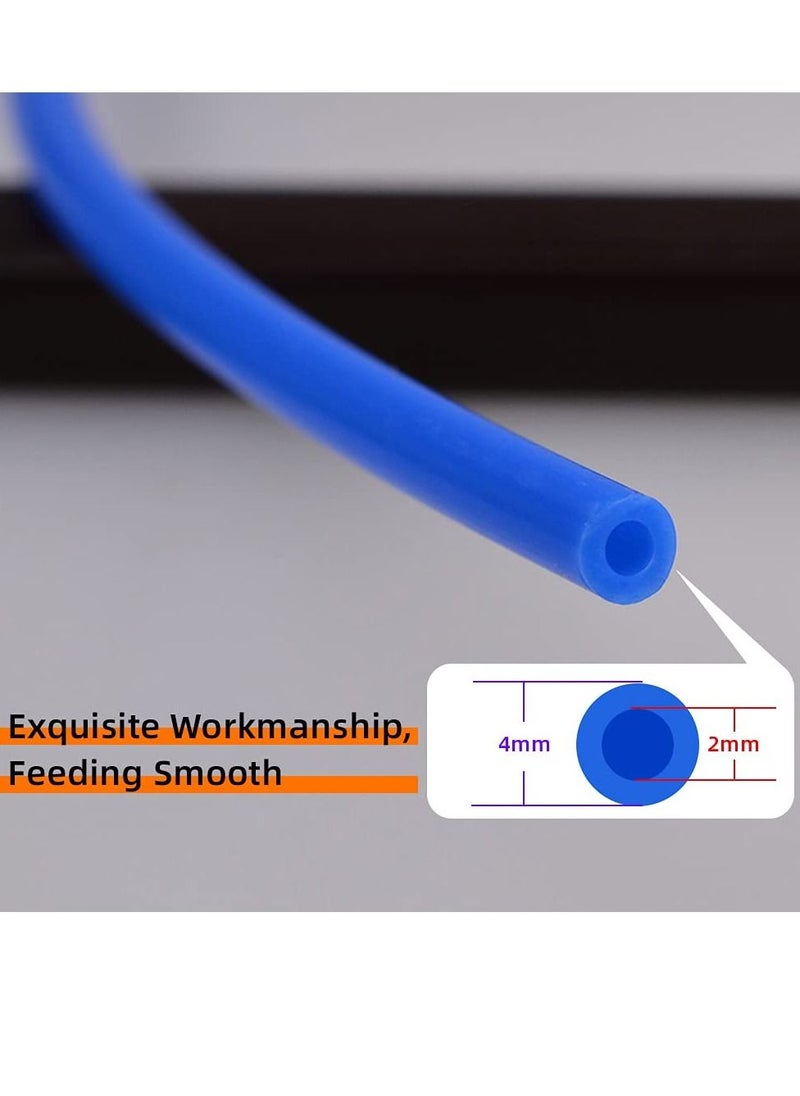 Excefore - 3D Printer PTFE Tube Bowden Tubing 1.75mm Filament 1M with 2X PC4-M6 & PC4-M10 Pneumatic Fittings &Tube Cutter 3D Printer Parts use for Ender 3/Ender 3 Pro/Ender 3 V2/CR-10/CR10S Hotend - Image 1
