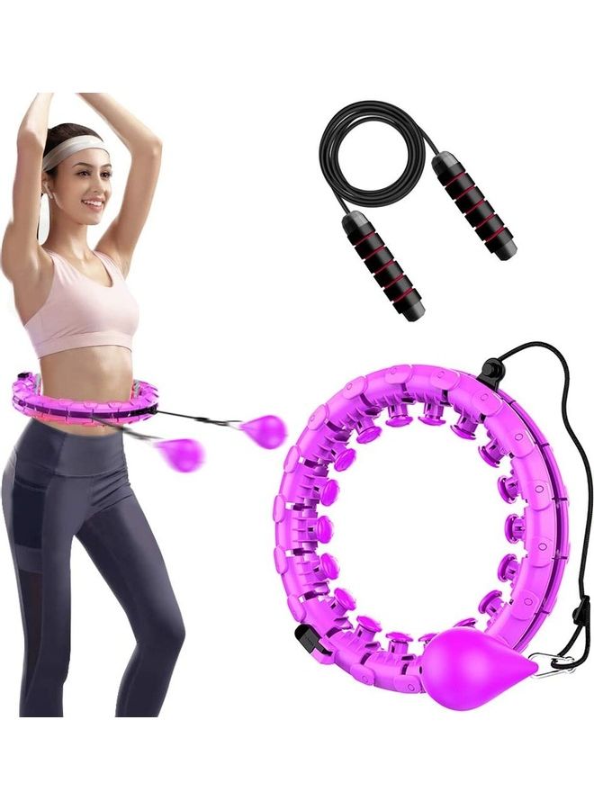 NIBEMINENT Weighted Hula Ring With Skipping Rope  - Image 1
