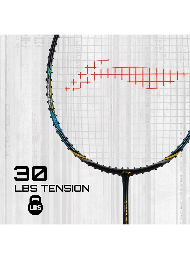 لي-نينج مضرب تنس الريشة لي نينغ توربو تشارجينج زد بوست من ألياف الكربون مع غطاء كامل مجاني