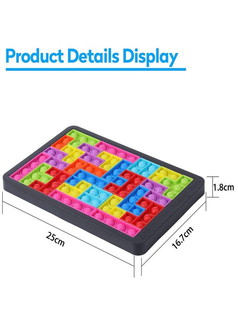 general Pop It Fidget Toys | 27-Piece Sensory Puzzle Game for Kids  Adults | Pop Its for Autism, ADHD  Anxiety | STEM Learning Toy  Stress Relief, Educational Gift Age 3+ - Image 2