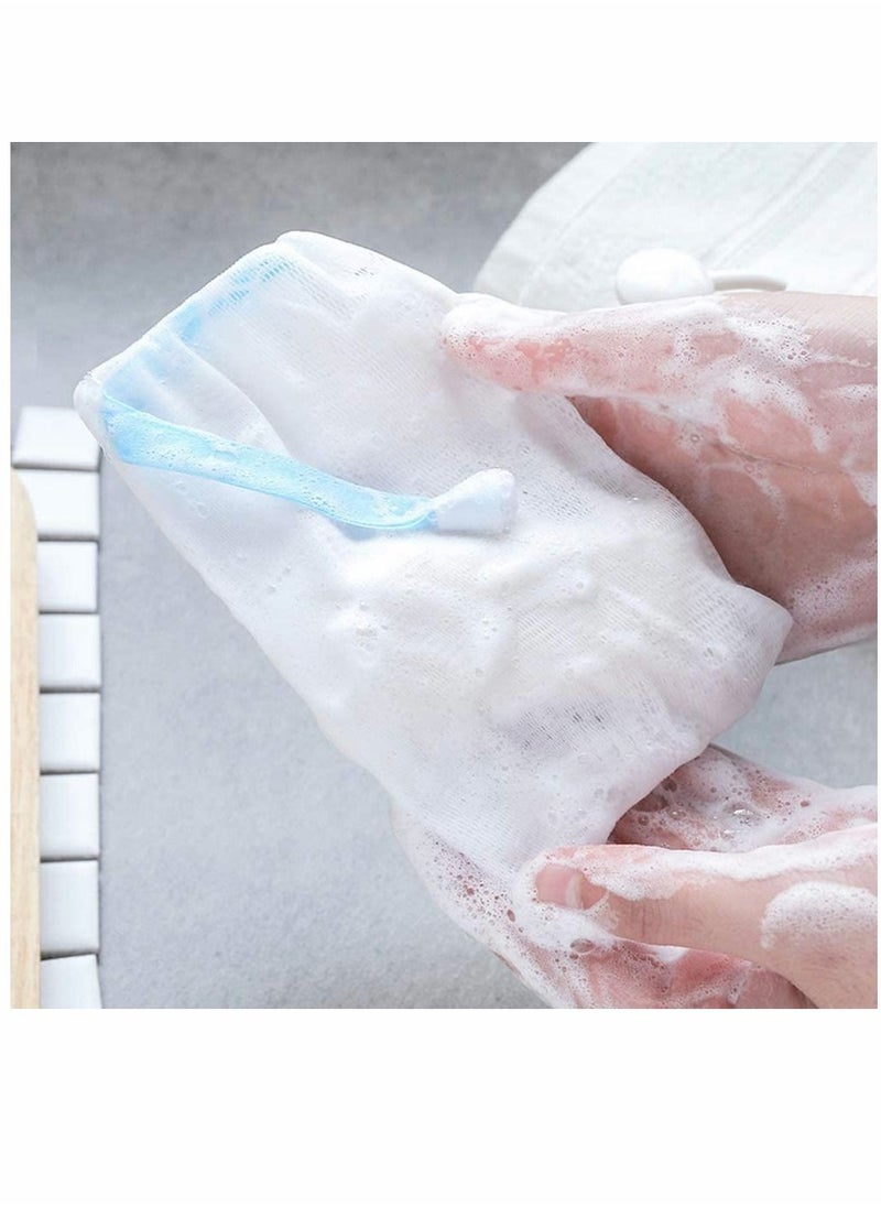 Y&D 20 Pack Handmade Soap Bubble Mesh Bags, Exfoliating Bag, Double Layer Foam Net Saver Pouch Bags Body Facial Cleaning Tool(Assorted Colors)  - Image 2