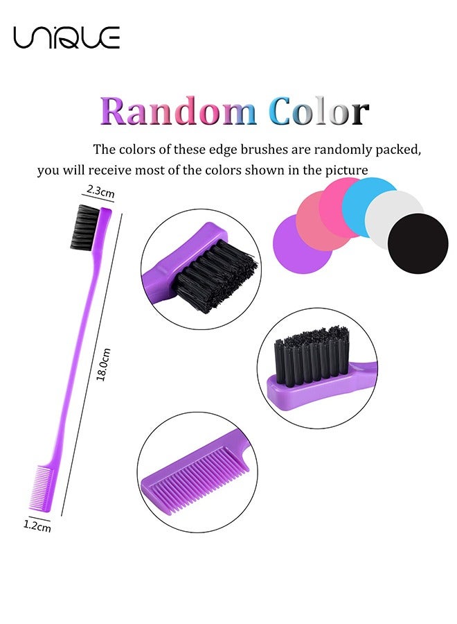 Unique 12 Pieces Natural Styling Eyebrow and Hair Combs, Double Sided Control Brush Eyelashes Grooming Comb Hairdressing Tools Double Head Eyebrow Brush Makeup Brush Eyebrow Brush - Image 2