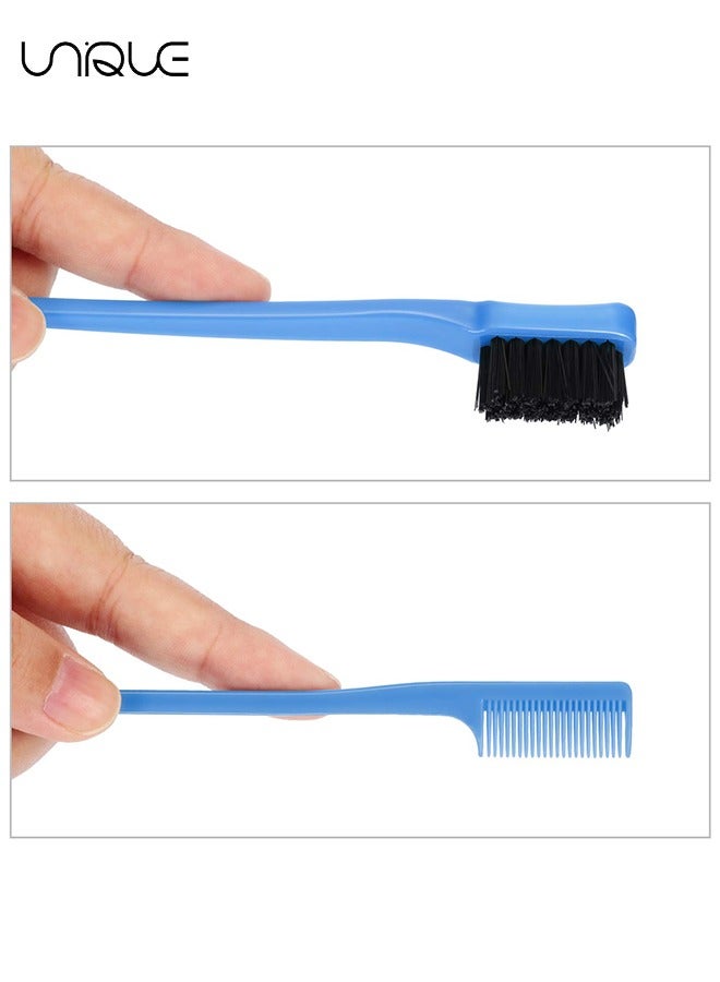 Unique 12 Pieces Natural Styling Eyebrow and Hair Combs, Double Sided Control Brush Eyelashes Grooming Comb Hairdressing Tools Double Head Eyebrow Brush Makeup Brush Eyebrow Brush - Image 3