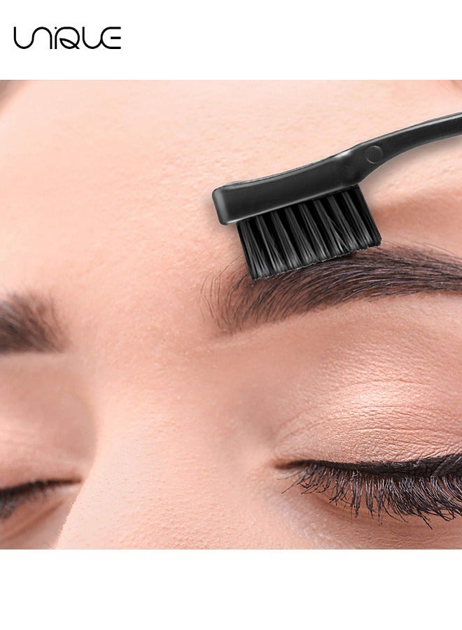 Unique 12 Pieces Natural Styling Eyebrow and Hair Combs, Double Sided Control Brush Eyelashes Grooming Comb Hairdressing Tools Double Head Eyebrow Brush Makeup Brush Eyebrow Brush - Image 5