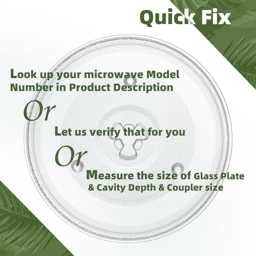 Gemroom 10.5" Microwave Turntable Compatible with Emerson 252100500497, 10 1/2 inch Replacement Microwave Glass Plate for Hamilton Beach, Oster MP-P23 - Image 5