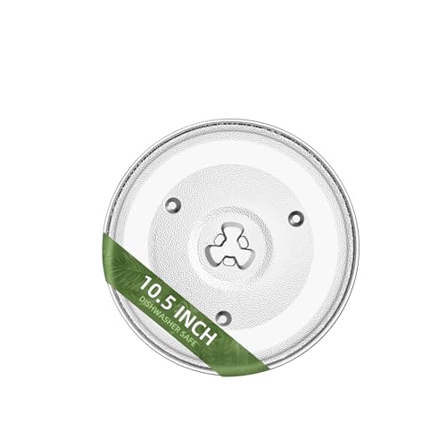 Gemroom 10.5" Microwave Turntable Compatible with Emerson 252100500497, 10 1/2 inch Replacement Microwave Glass Plate for Hamilton Beach, Oster MP-P23 - Image 1