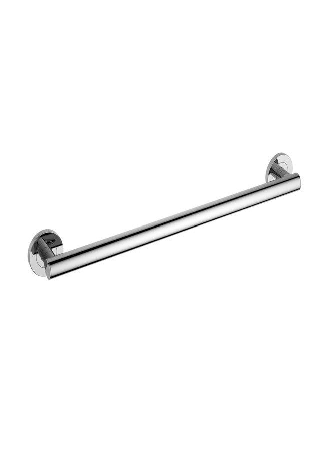 KIBI 24 Inch Stainless Steel Grab Bar for Bathtubs and Showers | Straight Shaped Grab Bar, Shower Safety Bathroom Grab Bars for Seniors, Anti Slip Shower Handles for Elderly, Wall Mount, Chrome - Image 1