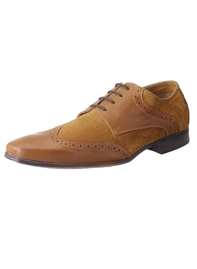 RUOSH Mens Oxford Derby Lace up Comfort Leather Work Office Formal Occasion Party Wear Premium Shoes