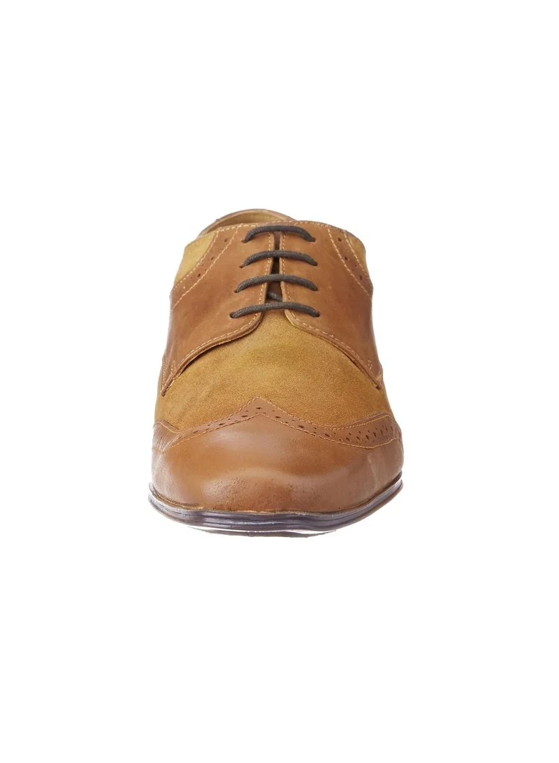 RUOSH Mens Oxford Derby Lace up Comfort Leather Work Office Formal Occasion Party Wear Premium Shoes