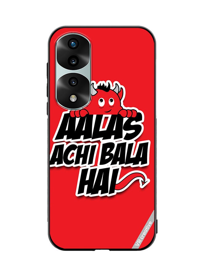 VR CREATIVE Protective Case Cover For Honor 70 Pro plus Aalas Achi Bala Hai Hindi Quote Design Multicolour - Image 1