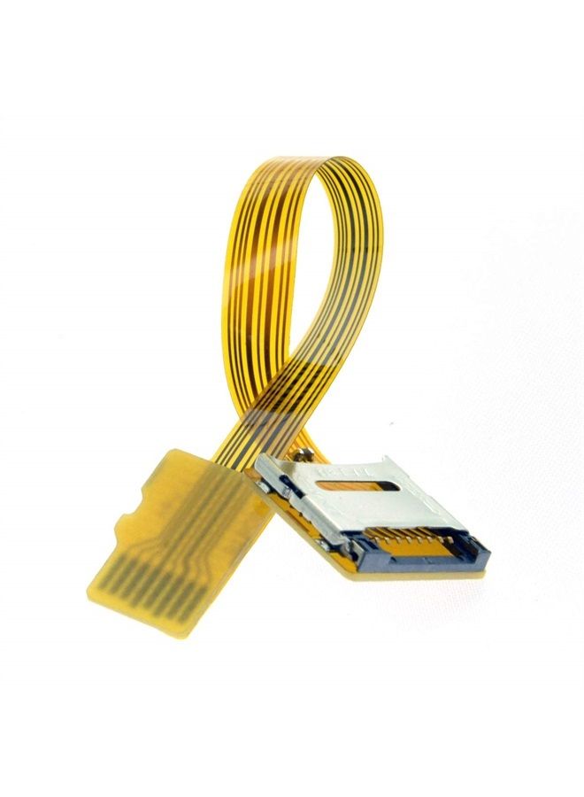 Cablecc Chenyang Micro SD TF Memory Card Kit Male to Female Extension Soft Flat FPC Cable Extender 10cm - Image 1