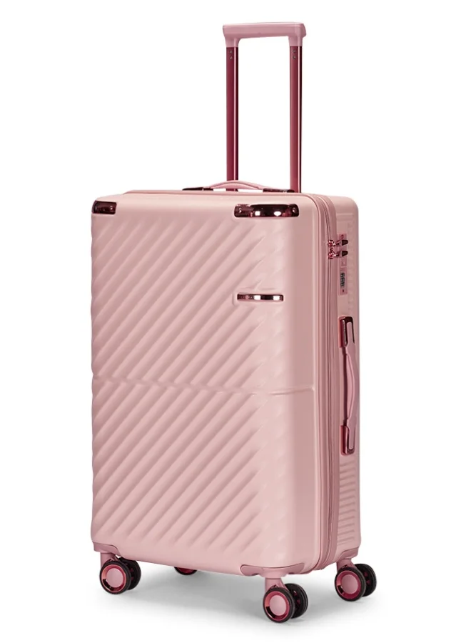Limra Cabin Carry Check-In Luggage Trolley Size 20 inch Pink color