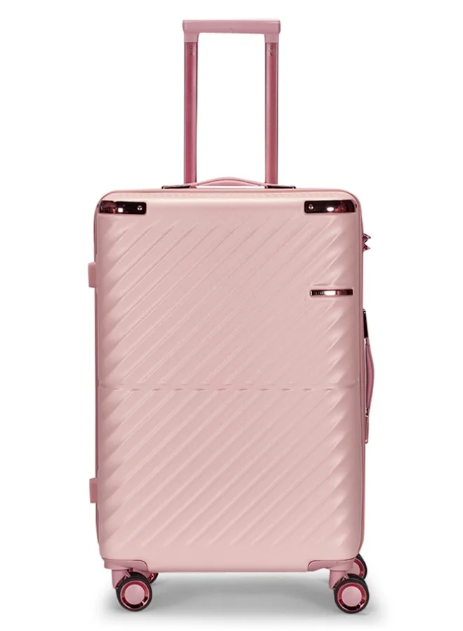 Limra Cabin Carry Check-In Luggage Trolley Size 20 inch Pink color
