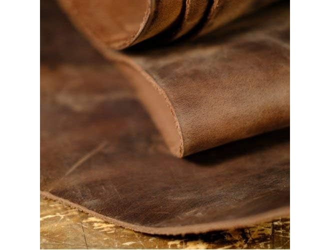 Rustic Leather Walletsnbags Bourbon Tooling Leather Square 1.2 mm Thick Finished Full Grain Cow Hide Leather Crafts Tooling Sewing Hobby Workshop Crafting Leather Accessories 12X24 INCH (12 X 24 Inch) - Image 2