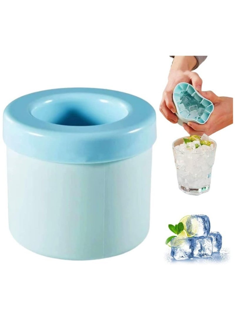 كيتشينو قالب مكعبات ثلج اسطواني من السيليكون صانع مكعبات ثلج جديد ثلاثي الابعاد فك ضغط شبكة الثلج كوب ثلج سهل الفك بالضغط متعدد الالوان - Image 2