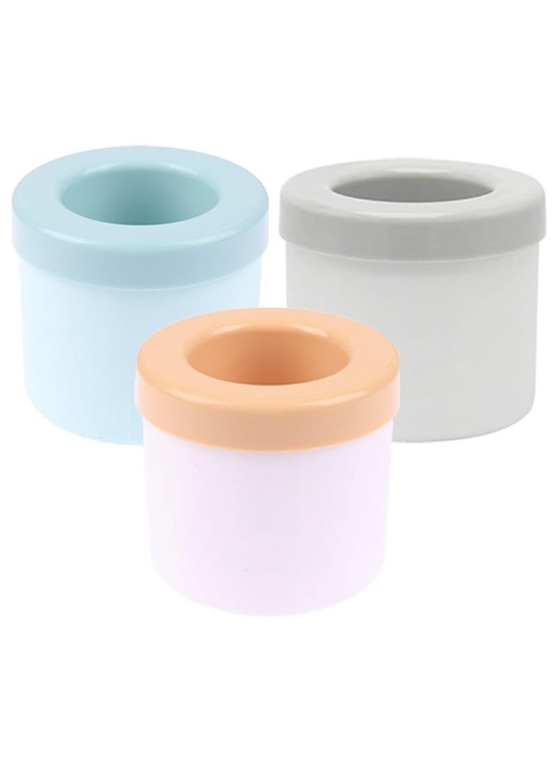 كيتشينو قالب مكعبات ثلج اسطواني من السيليكون صانع مكعبات ثلج جديد ثلاثي الابعاد فك ضغط شبكة الثلج كوب ثلج سهل الفك بالضغط متعدد الالوان - Image 3