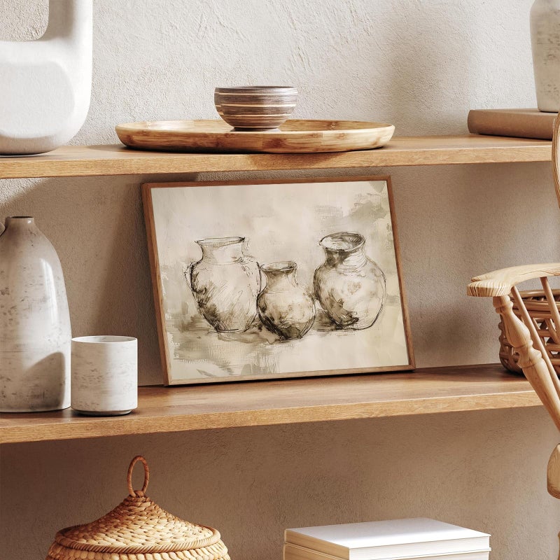 SHEWANT ART Vintage Rustic Wall Decor: Aesthetic Farmhouse Botanical Painting, Eclectic French Country Wall Collage Kit for Living Room, Dorm Gallery Home Decor, Unframed - Image 4