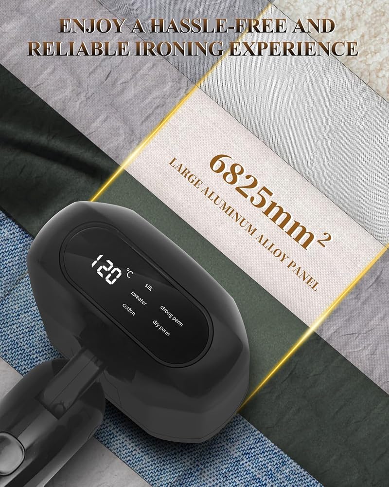 AMINAC Portable Steamer Iron for Clothes, Handheld Garment Steamer, Dual Dry & Wet Ironing for Home, Travel & Gift - Image 5