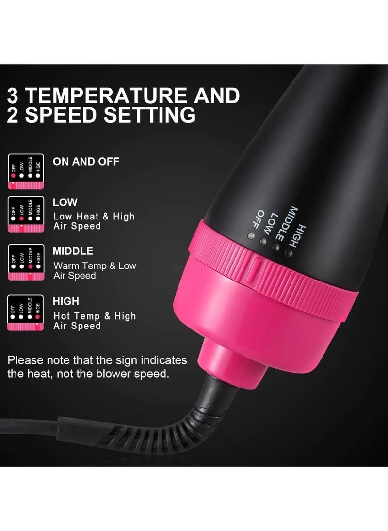 One Step Professional 1 Step Hair Dryer Comb Volumizer 2 in 1 Hot Air Curling Iron Rotating Comb  - Image 4