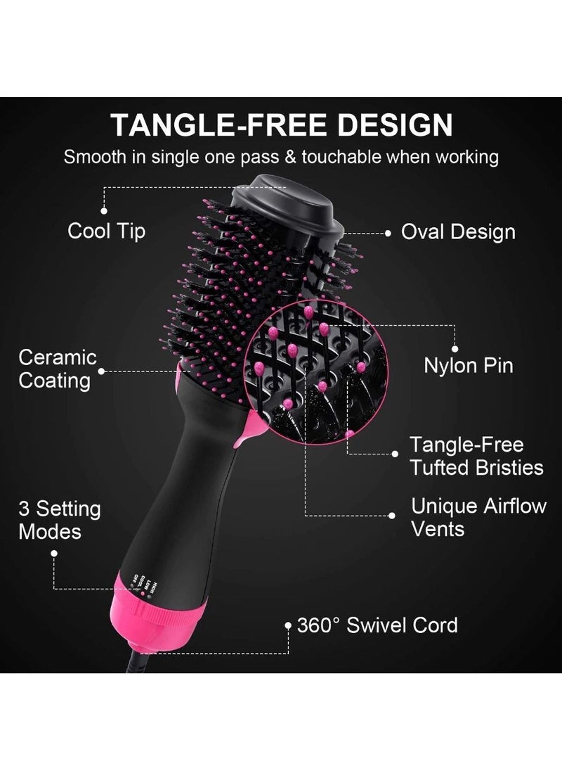 One Step Professional 1 Step Hair Dryer Comb Volumizer 2 in 1 Hot Air Curling Iron Rotating Comb  - Image 5