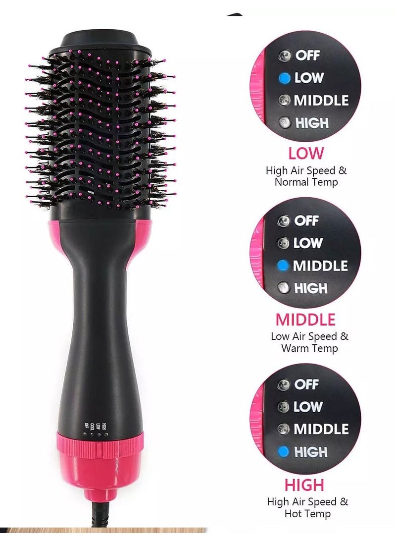 One Step Professional 1 Step Hair Dryer Comb Volumizer 2 in 1 Hot Air Curling Iron Rotating Comb  - Image 2