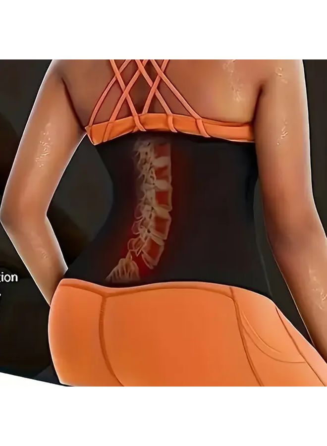 Blue Neoprene and Nylon Waist Trainer Shapewear for Women Yoga Fitness Exercise Size S - Image 2